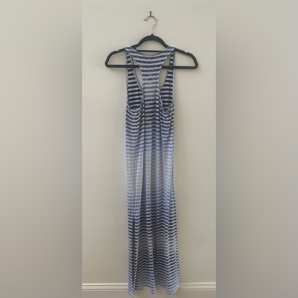 SZ XS Soft Joie Blue Striped Racerback Maxi Dress - Picture 4 of 7